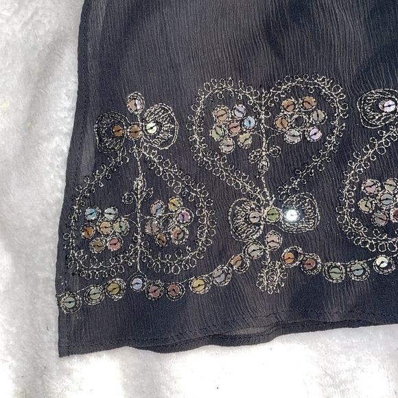 Victoria Secret Beaded Embroidered Crepe de Chine Tunic - XS/S - Picture 5 of 8